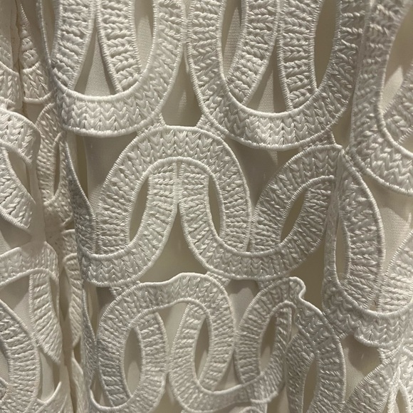 Milly Sienna Embroidered Scallop Lace Dress White SZ 8 NWOT - Picture 9 of 11